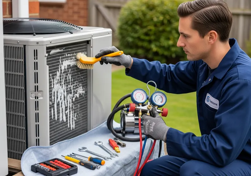 Air conditioning maintenance equipment and service area